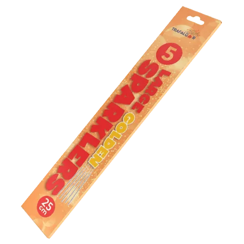 Gold 10" Sparkler 5pk