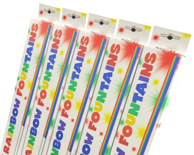 25 (5 Packs) Rainbow Fountains 25 (5 Packs) Rainbow Fountains