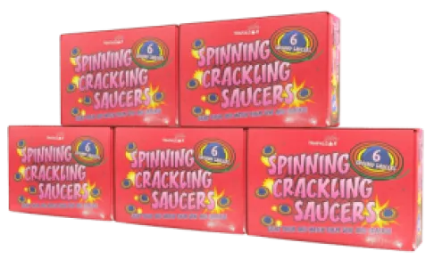 30 (5 Packs) Spinning Saucers