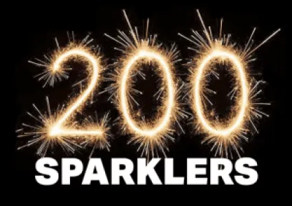 200 x Gold 10" Sparklers