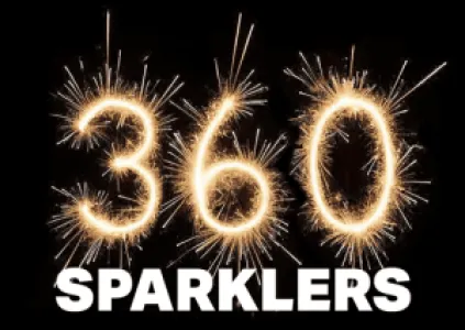360 x Gold 10" Sparkler