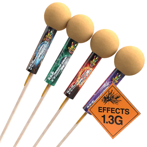 Wrecking Ball Rocket 4Pk